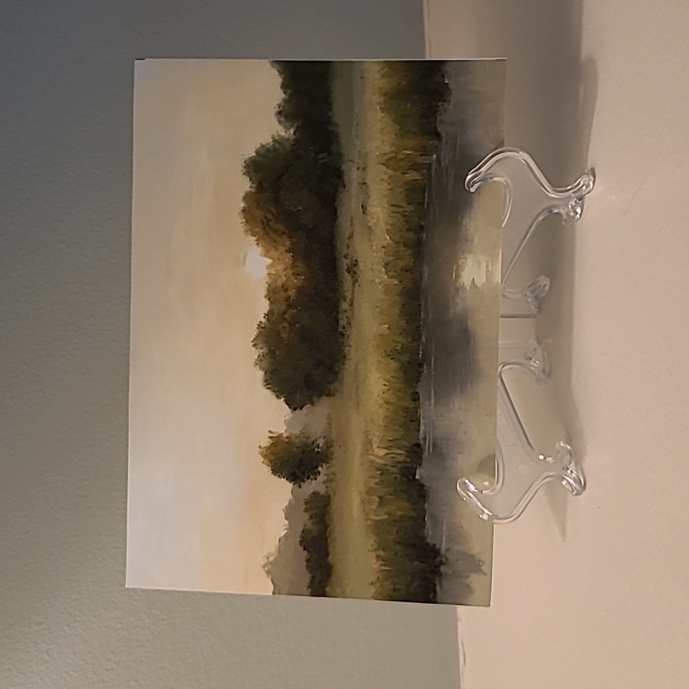 Landscape Art Print with Trees and Water